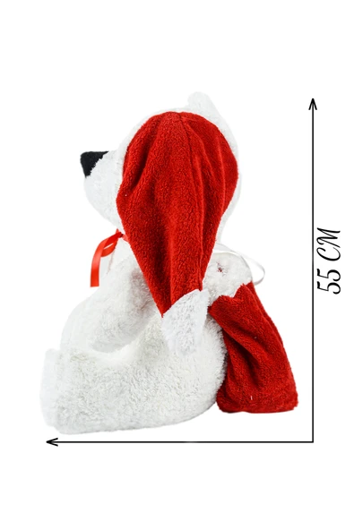 Özgüner Oyuncak 55 cm Noel Baba Ayıcığı - Sevimli ve Neşeli Noel Hediyesi - Resim 3