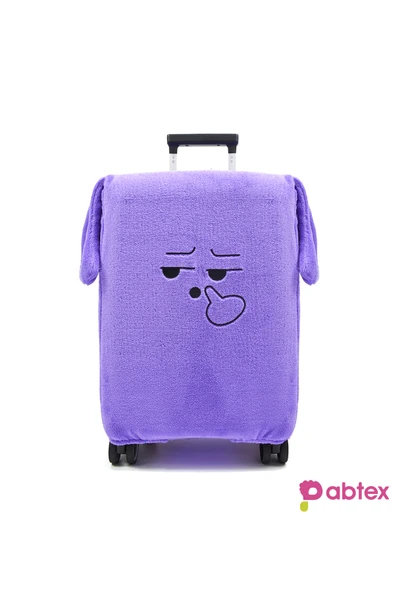 Harika Peluş Fabrikası Eğlenceli Karakterli Peluş Bavul Kılıfı Orta Boy Uyumlu - Resim 2