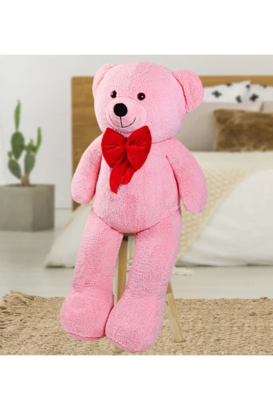 Ayıcı Oyuncak 140 cm Kırmızı Papyonlu Ayıcık - Resim 2