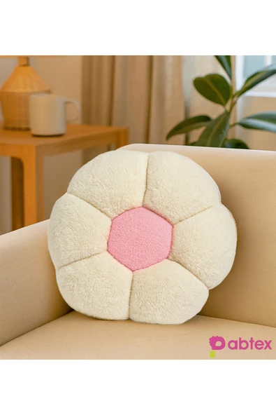 Ayıcı Oyuncak Dekoratif ve Yumuşak Peluş Çiçek Yastık – 40 cm Konforlu Tasarım ürün görseli 1