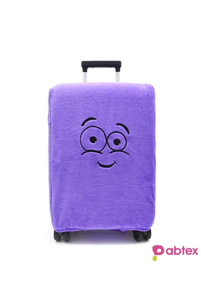 Pababo Eğlenceli Karakterli Peluş Bavul Kılıfı Orta Boy Uyumlu - Resim 2