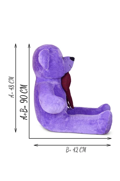 Ayıcı Oyuncak 90 Cm Papyonlu Ayıcık(%100 YERLİ) - Resim 4