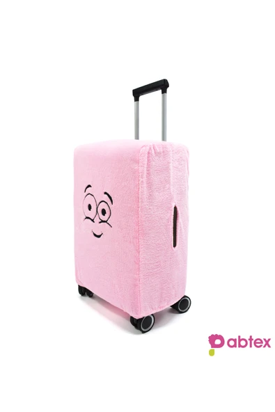 Harika Peluş Fabrikası Eğlenceli Karakterli Peluş Bavul Kılıfı Orta Boy Uyumlu - Resim 3