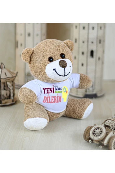 Özgüner Oyuncak 25 Cm Yeni Işinde Başarılar Dilerim Çiçek Ayı - Resim 2