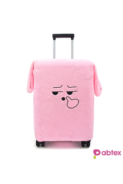 Harika Peluş Fabrikası Eğlenceli Karakterli Peluş Bavul Kılıfı Orta Boy Uyumlu - Resim 2