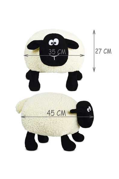 Ayıcı Oyuncak Harika Peluş Koyun Shaun (%100 Yerli ) - Resim 5