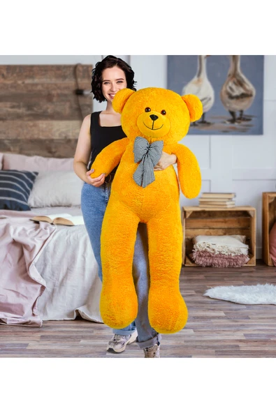 Ayıcı Oyuncak 140 Cm Papyonlu Büyük Ayıcık (%100 Yerli) ürün görseli