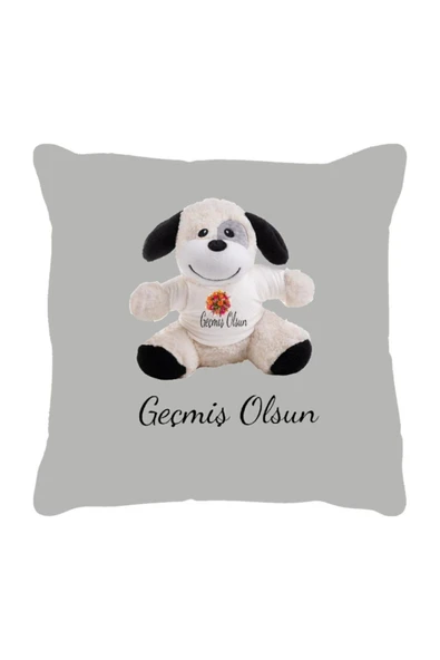 Özgüner Oyuncak Bobo Beyaz Peluş Ayı Yastık Köpek Hediyeli 100 Cm - Resim 2