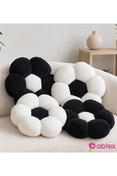 Harika Peluş Fabrikası 4’lü Taraftar Peluş Papatya Yastık Seti – Takım Ruhunu Dekora Taşıyın ürün görseli 1