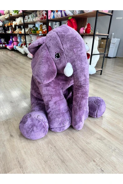 Özgüner Oyuncak Dev 150 Cm Fil Peluş Oyuncak - Çocuklara Özel Büyük Boy Sevimli Fil - Resim 3