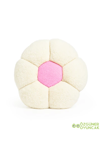 Ayıcı Oyuncak Dekoratif Papatya Şeklinde Peluş Yastık 40 cm – Yumuşak ve Konforlu Tasarım - Resim 2