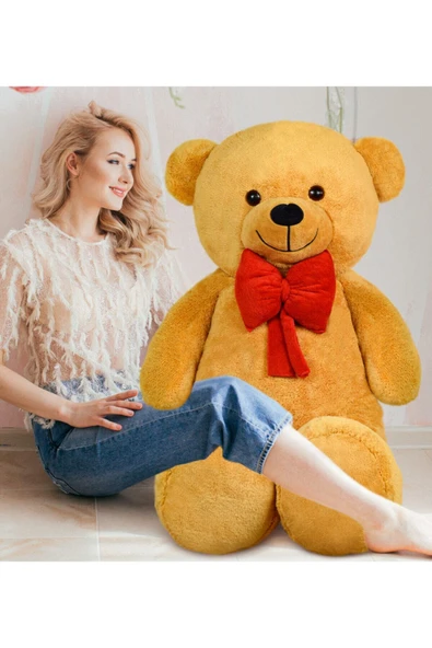 Özgüner Oyuncak 140 cm Kırmızı Papyonlu Ayıcık ürün görseli