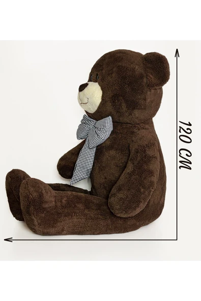 Ayıcı Oyuncak 102 Papyonlu Büyük Ayıcık (%100 YERLİ) Kahve - Resim 6
