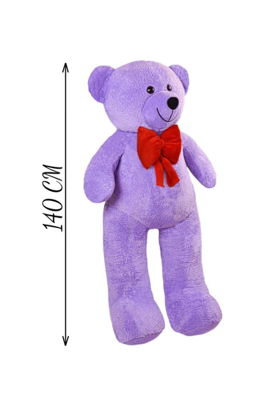 Özgüner Oyuncak 140 cm Kırmızı Papyonlu Ayıcık - Resim 4