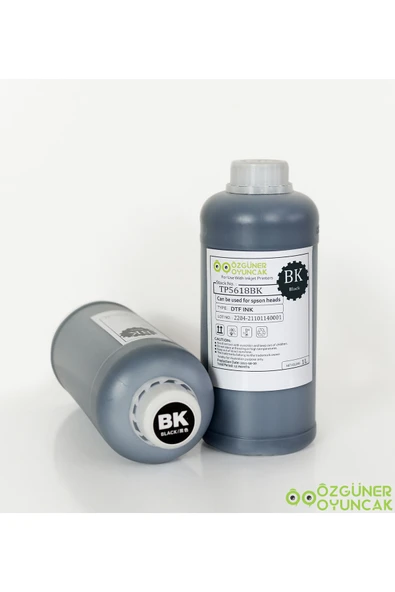 Ayıcı Oyuncak Dtf Mürekkebi Black (siyah) 1000ml ürün görseli 1