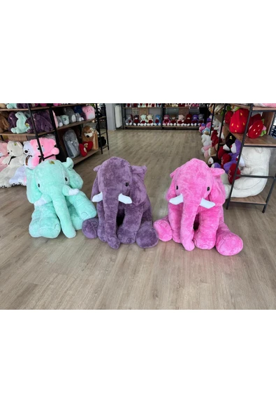 Özgüner Oyuncak Dev 150 Cm Fil Peluş Oyuncak - Çocuklara Özel Büyük Boy Sevimli Fil - Resim 5