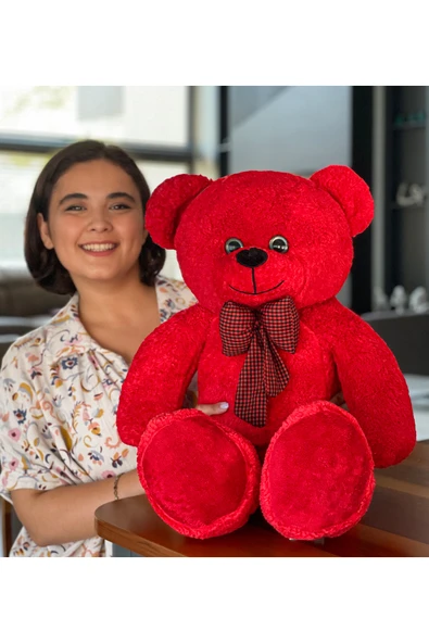 Ayıcı Oyuncak 90 cm Rengarenk Papyonlu Ayıcık (%100 YERLİ) ürün görseli