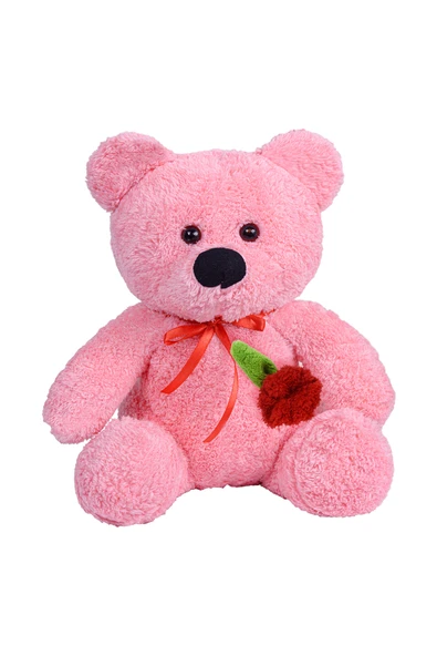 Ayıcı Oyuncak 55 Cm Elinde Gül Tutan Ayıcık - Resim 3