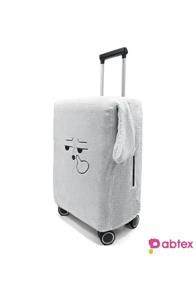 Ayıcı Oyuncak Eğlenceli Karakterli Peluş Bavul Kılıfı Orta Boy Uyumlu - Resim 3