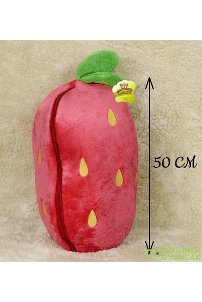 Ayıcı Oyuncak Çilek Tavşan Çantalı 80 cm - Resim 5