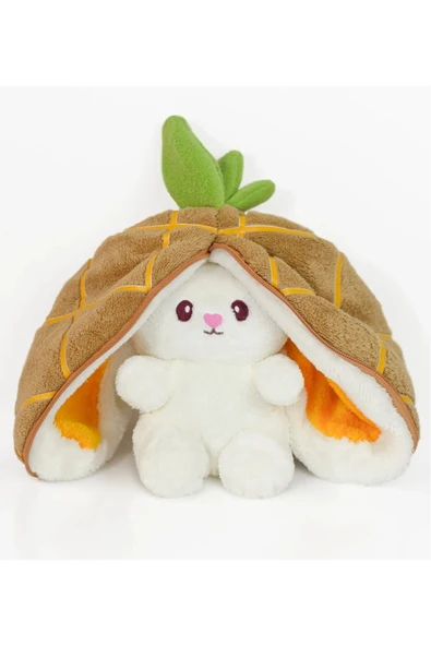 Ayıcı Oyuncak Çilek Tavşan Çantalı Sevgiliye Özel ürün görseli 1