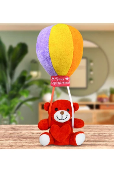 Özgüner Oyuncak Oyuncak Rengarenk Uçan Balonlu Ayıcık (%100) Yerli - Resim 2