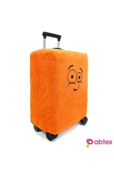 Harika Peluş Fabrikası Eğlenceli Karakterli Peluş Bavul Kılıfı Orta Boy Uyumlu - Resim 3