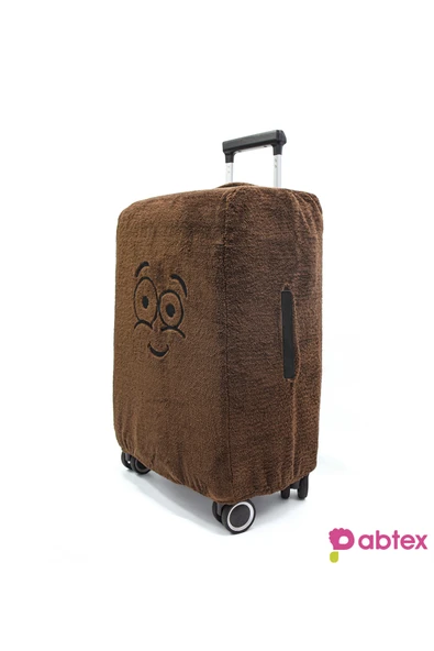 Harika Peluş Fabrikası Eğlenceli Karakterli Peluş Bavul Kılıfı Orta Boy Uyumlu - Resim 3