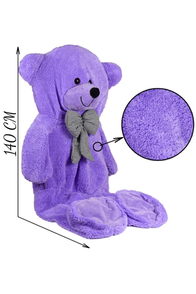 Ayıcı Oyuncak Pabtex Oyuncak Ayıcı 140 Cm Papyonlu Oyuncak Kılıfı ( Boş Olarak Gönderilmektedir.) - Resim 3