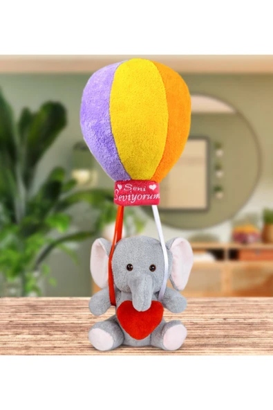 Ayıcı Oyuncak Oyuncak Ayıcı Rengarenk Uçan Balonlu Eşek (%100) Yerli - Resim 2