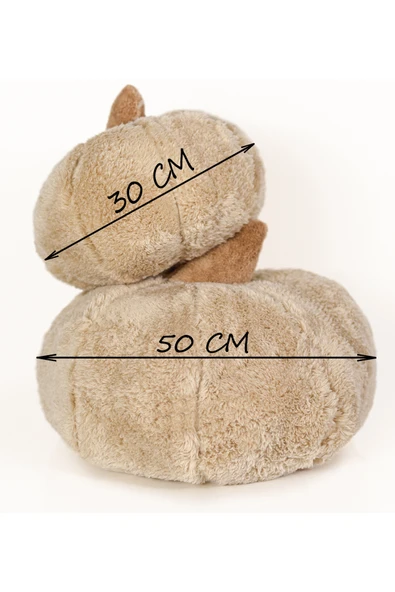 Özgüner Oyuncak Pabtex Peluş Kabak Kırlent 2'li Yastık, Evinizi Süslesin - Resim 5