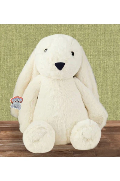 Ayıcı Oyuncak Özgüner Uyku Arkadaşım Tavşan 45 Cm Peluş Tavşan Krem ürün görseli 1