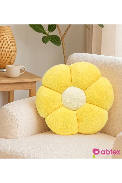 Harika Peluş Fabrikası Peluş Çiçek Yastık 40 cm – Sevimli Dekoratif Çiçek Modeli 40 cm ürün görseli 1