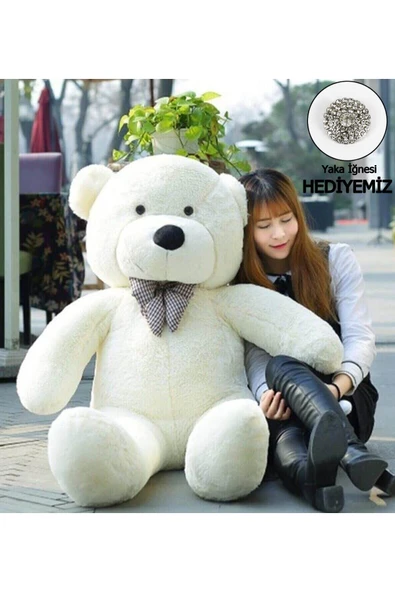 Ayıcı Oyuncak Papyonlu Sevimli Büyük Peluş Ayıcık, 130 cm ürün görseli 1