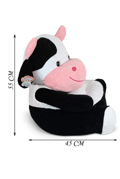 Ayıcı Oyuncak Inek Pelüş Bebek Çocuk Koltuğu - Resim 5