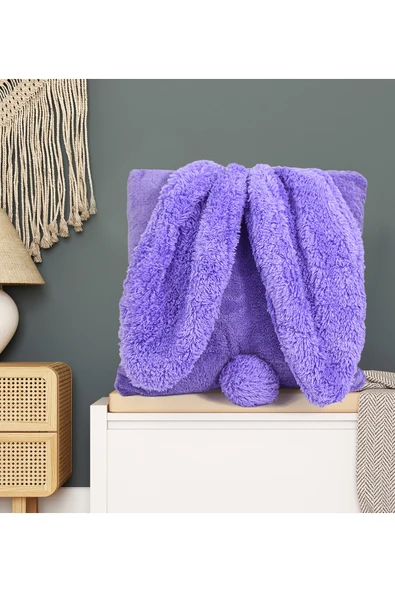 Harika Peluş Fabrikası Pabtex Kırlent Kulaklı Yastık Tavşan Kulak Tasarım - Sevimli Tasarım - Resim 3