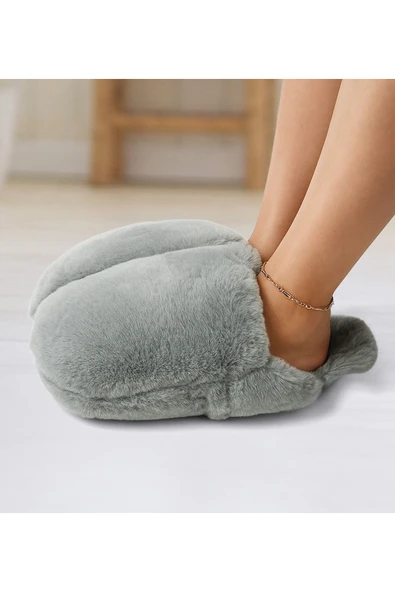 Özgüner Oyuncak Peluş Ayak Isıtıcı Panduf– Kışlık Yumuşak Ev Pandufu - Resim 2