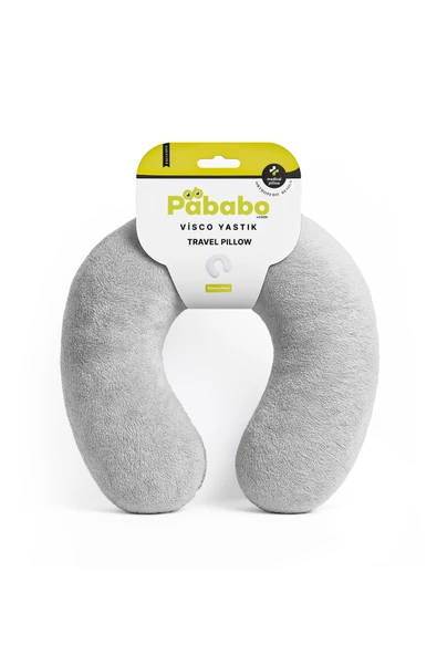 Pababo Pabtex Peluş U Tipi Boyun Yastığı Yumuşak ve Ergonomik Seyahat Konforu - Resim 2