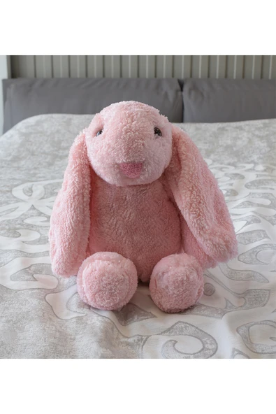 Ayıcı Oyuncak Özgüner Uyku Arkadaşım Tavşan 45 Cm Peluş Tavşan Pembe ürün görseli 1
