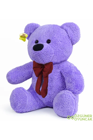 Pababo Oturan Peluş Ayıcık Papyonlu – Yumuşak ve Sevimli Hediyelik Ayı - Resim 6