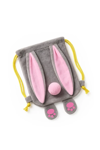 Ayıcı Oyuncak Pabtex Tavşan Temalı Peluş Sırt Çantası – Gençler Ve Çocuklar Için - Resim 3