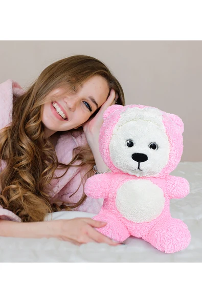 Ayıcı Oyuncak Kutulu 35 cm Pelüş Ayıcık – Hediye Paketi Hazır Sevimli Oyuncak - Resim 2