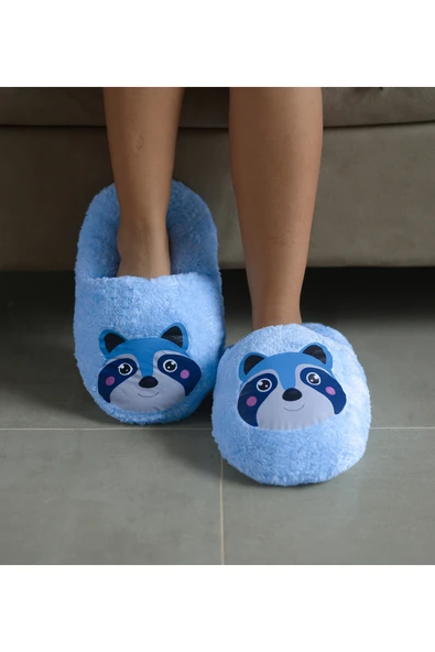 Harika Peluş Fabrikası Hayvan Figürlü Salaş Peluş Terlik – Konforlu ve Şirin Adımlar ürün görseli 1