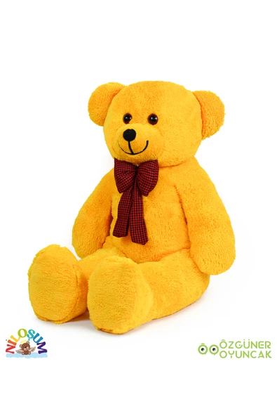 Özgüner Oyuncak Sevgiliye Hediye Seti – 90 cm Peluş Ayıcık & 24 Ayar Altın Kaplama Kolye - Resim 7