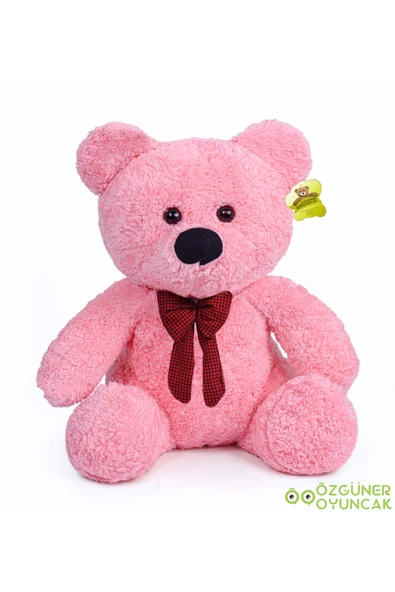 Özgüner Oyuncak Papyonlu Peluş Oturan Ayıcık – Doğum Günü Hediyesi Sevimli Ayı - Resim 3