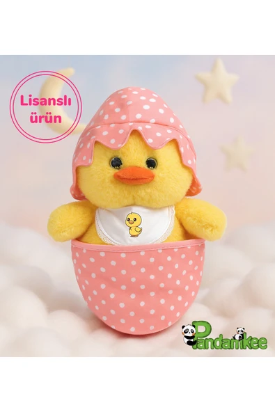 Ayıcı Oyuncak Pandamkee Yumurtadan Çıkan Civcivino Peluş – Bebeklere Ve Çocuklara Özel Çantalı Civciv ürün görseli 1