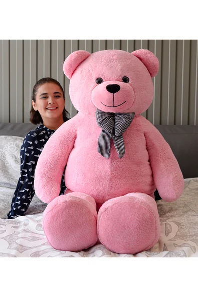 Ayıcı Oyuncak Niloşum 160 Cm Papyonlu Büyük Ayıcık (%100 Yerli) Beyaz ürün görseli 1