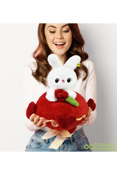 Ayıcı Oyuncak Sevimli Peluş Tavşanla Sevgi Buketi – Aşkınızı Tatlı Bir Şekilde İfade Edin ürün görseli