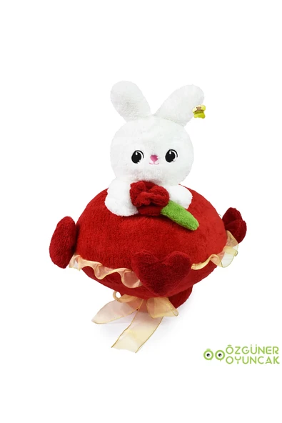 Ayıcı Oyuncak Sevimli Peluş Tavşanla Sevgi Buketi – Aşkınızı Tatlı Bir Şekilde İfade Edin - Resim 2