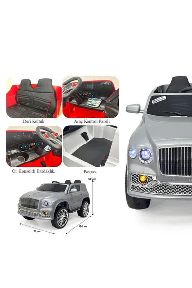 Özgüner Oyuncak ÖZGÜNER OYUNCAK Akülü Araba 12V Uzaktan Kumanda BOSS GT Müzikli ve Bluetooth - Resim 7